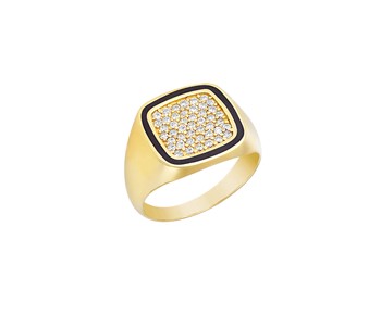 New style gold glamorous ring in K14
										